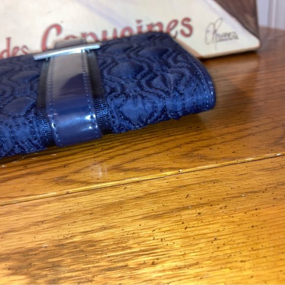 Vera Bradley Vintage Bifold Quilted Wallet Navy - EUC - Picture 10 of 11